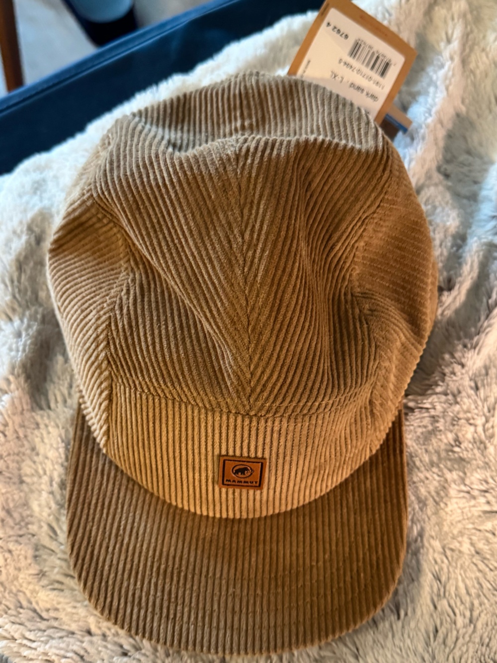 Mammut Cord Cap Dark Sand L/XL NWT Corduroy Hat